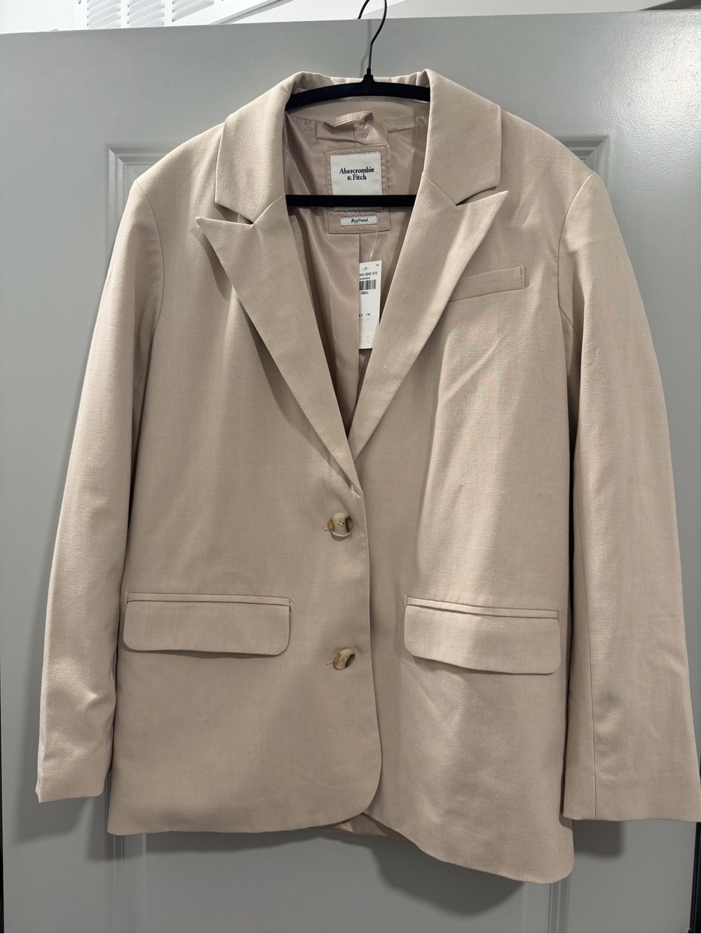 Abercrombie & Fitch Women's Cream Blazer Jacket NWT